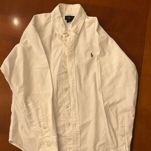 Boys White Polo by Ralph Lauren Shirt